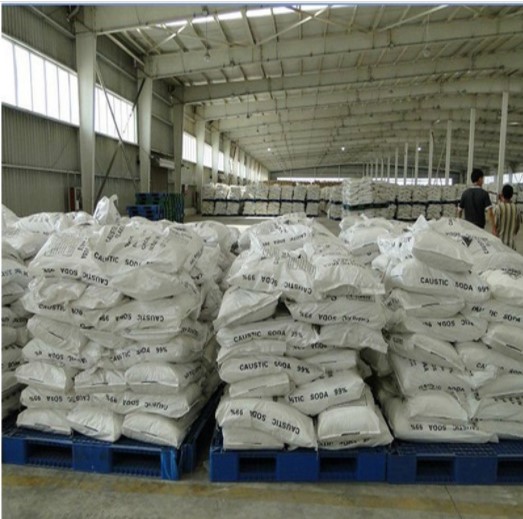 Caustic soda pearls for sale at Camachem
