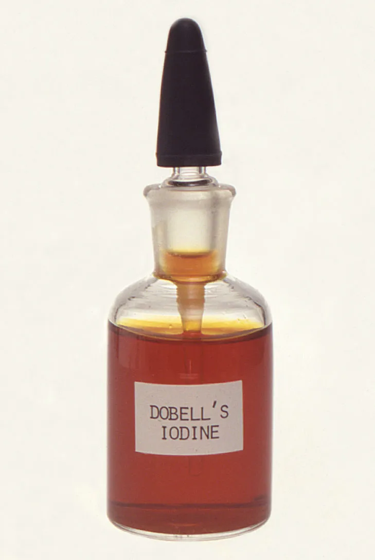 Small container of Dobells iodine
