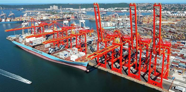 Durban Port, South Africa. 