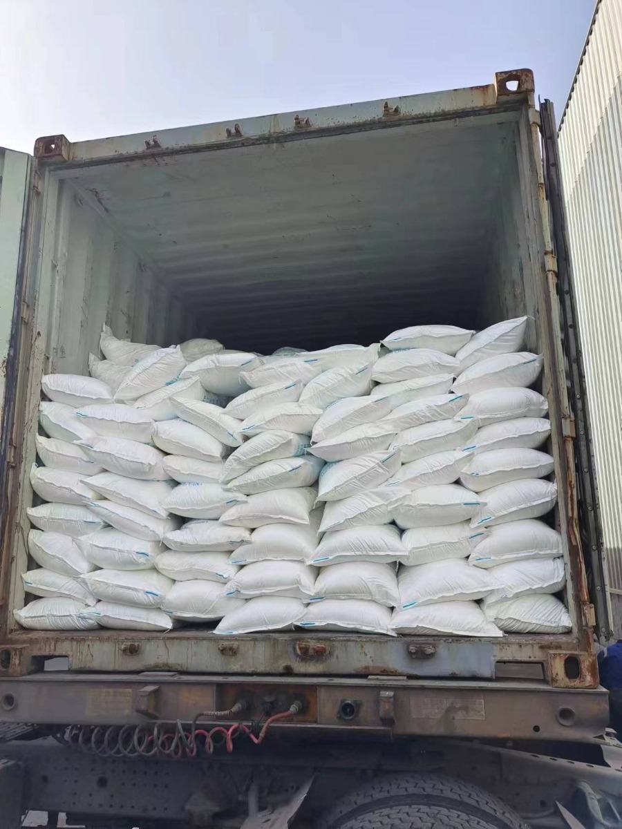 Bulk Soda Ash being shipped in Australia for industrial use.