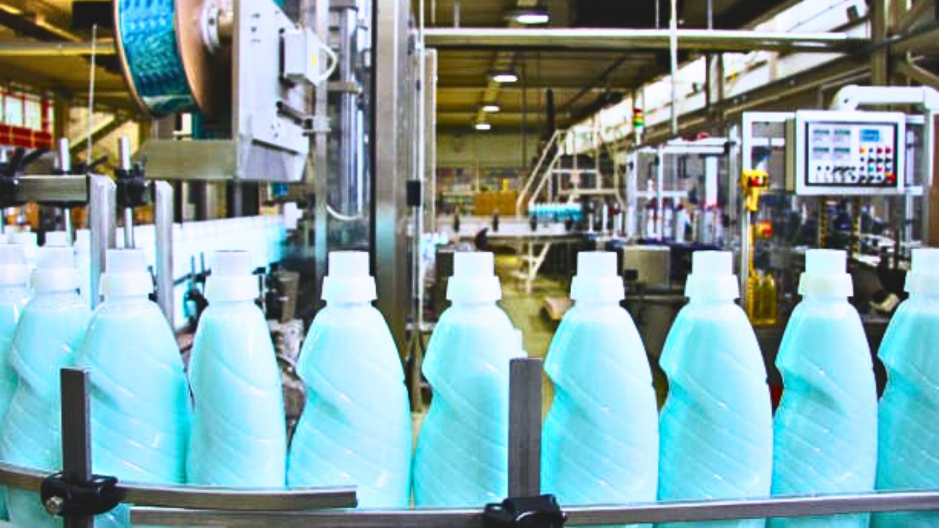 Caustic Soda being used in cleaning products factory