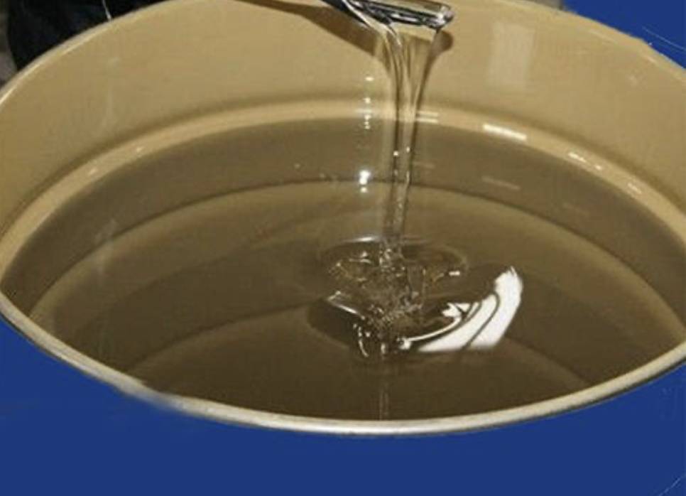 Polyurethane close up liquid