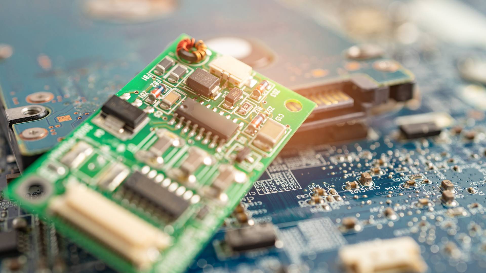 The electronics industry uses electroplated chemicals