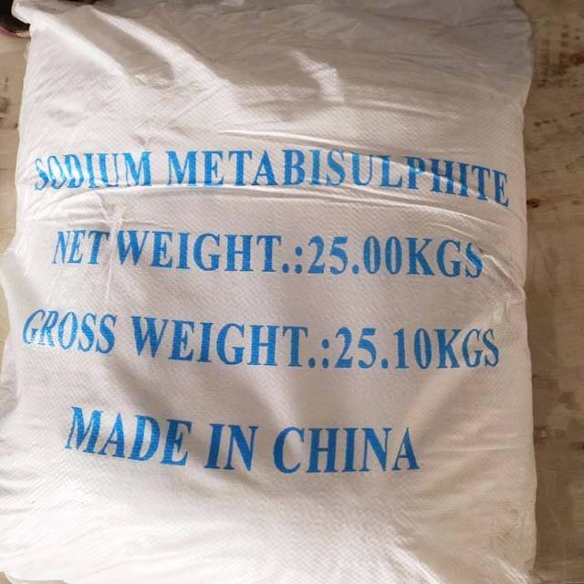 Sodium metabisulfite application in water treatment facility.