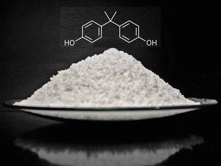 Close up image of Solid Bisphenol A