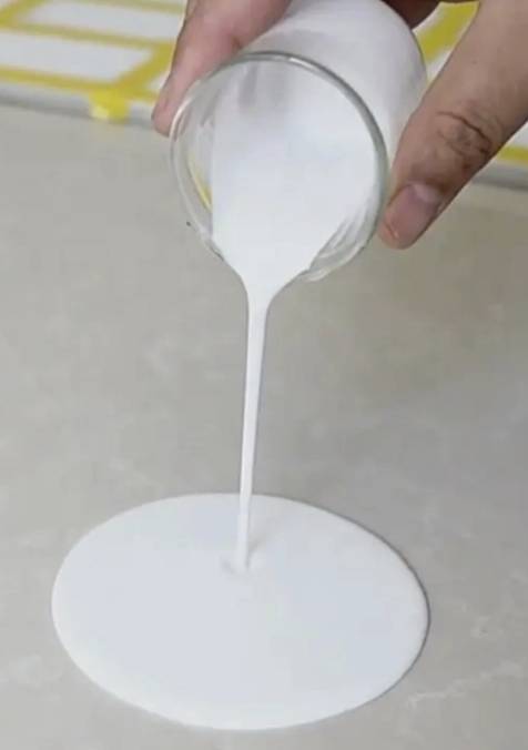 Acrylic liquid close up