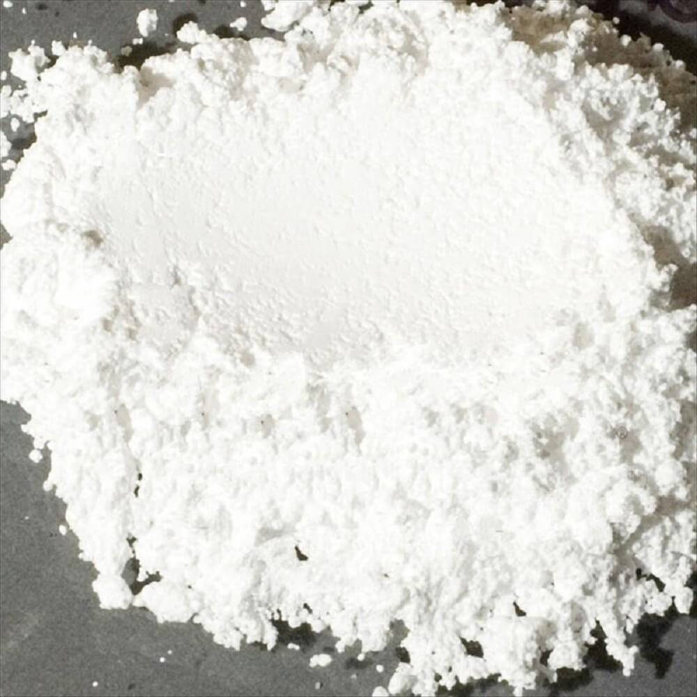 Close up of lithium carbonate powder