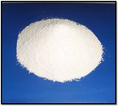 Close up of ammonium sulfate powder