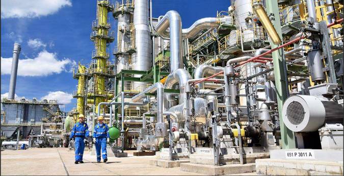 Image of chemical production factory
