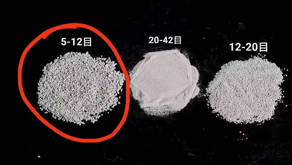 What is the Size of Ferrous Sulfate