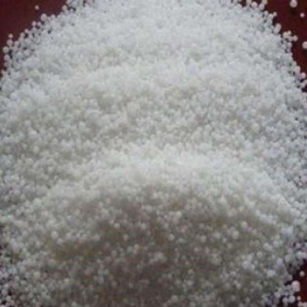 Close up of caustic soda flakes
