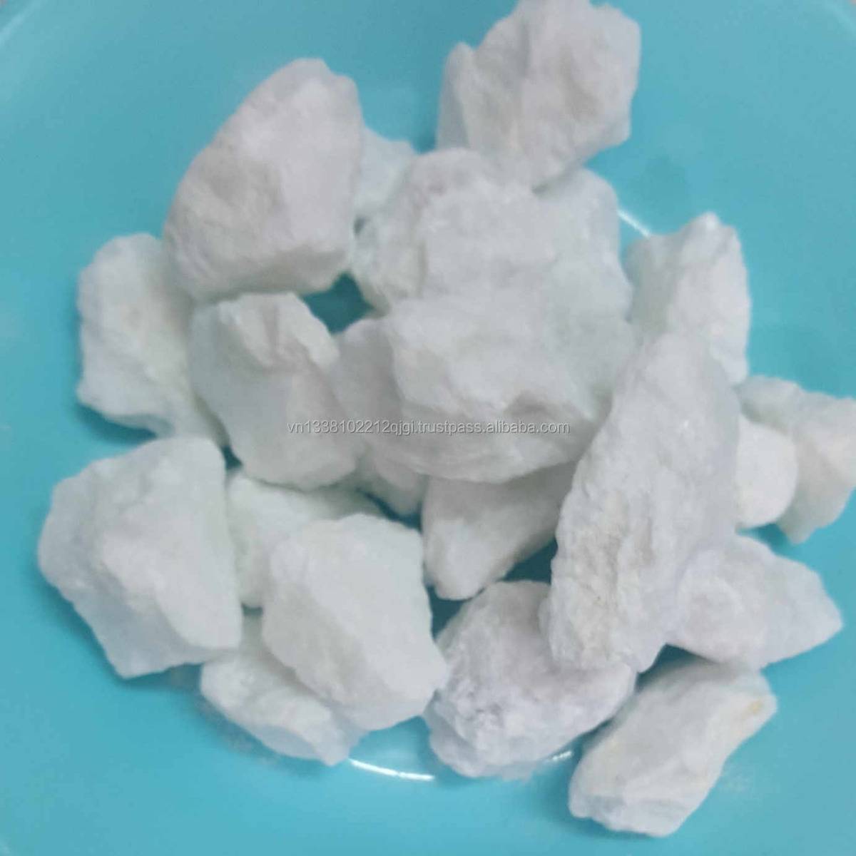 Close up of calcium carbonate pieces