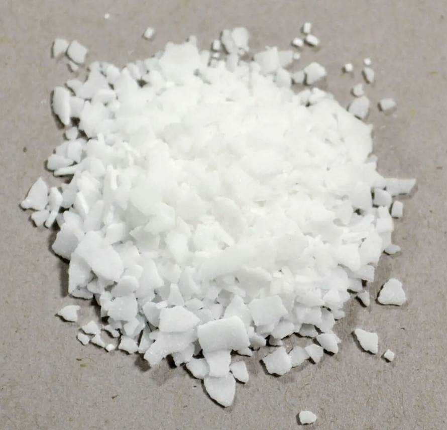 Stearic Acid Flakes Close Up