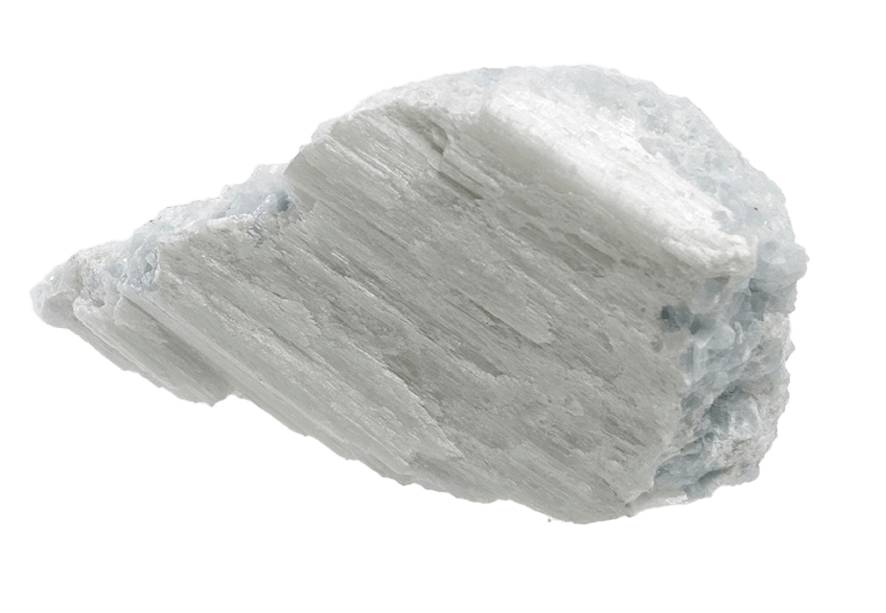 A close up of a wollastonite stone 