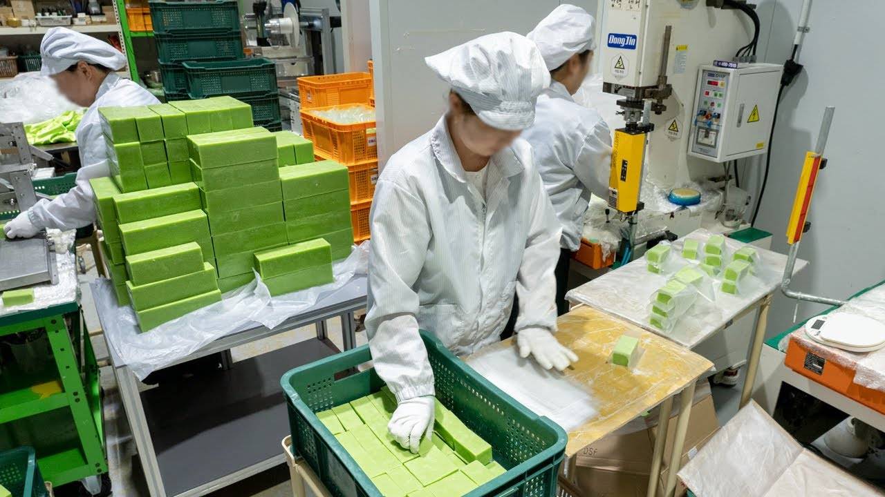 soap being manufactured 