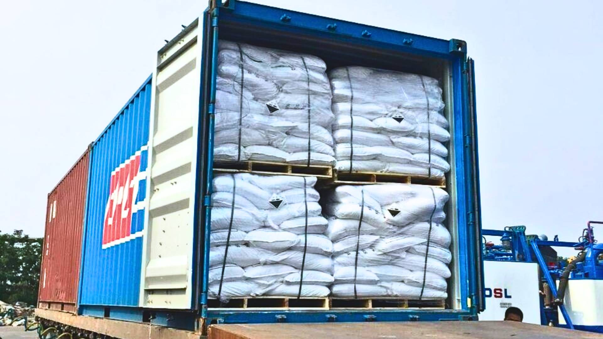 Caustic Soda being shipped to Australia
