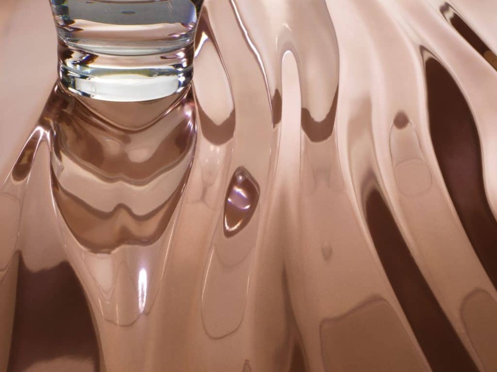 liquid copper used for designs